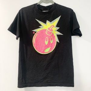 The Hundreds Adam Bomb Black T-Shirt Men's SM Short Sleeve 90’s Color
